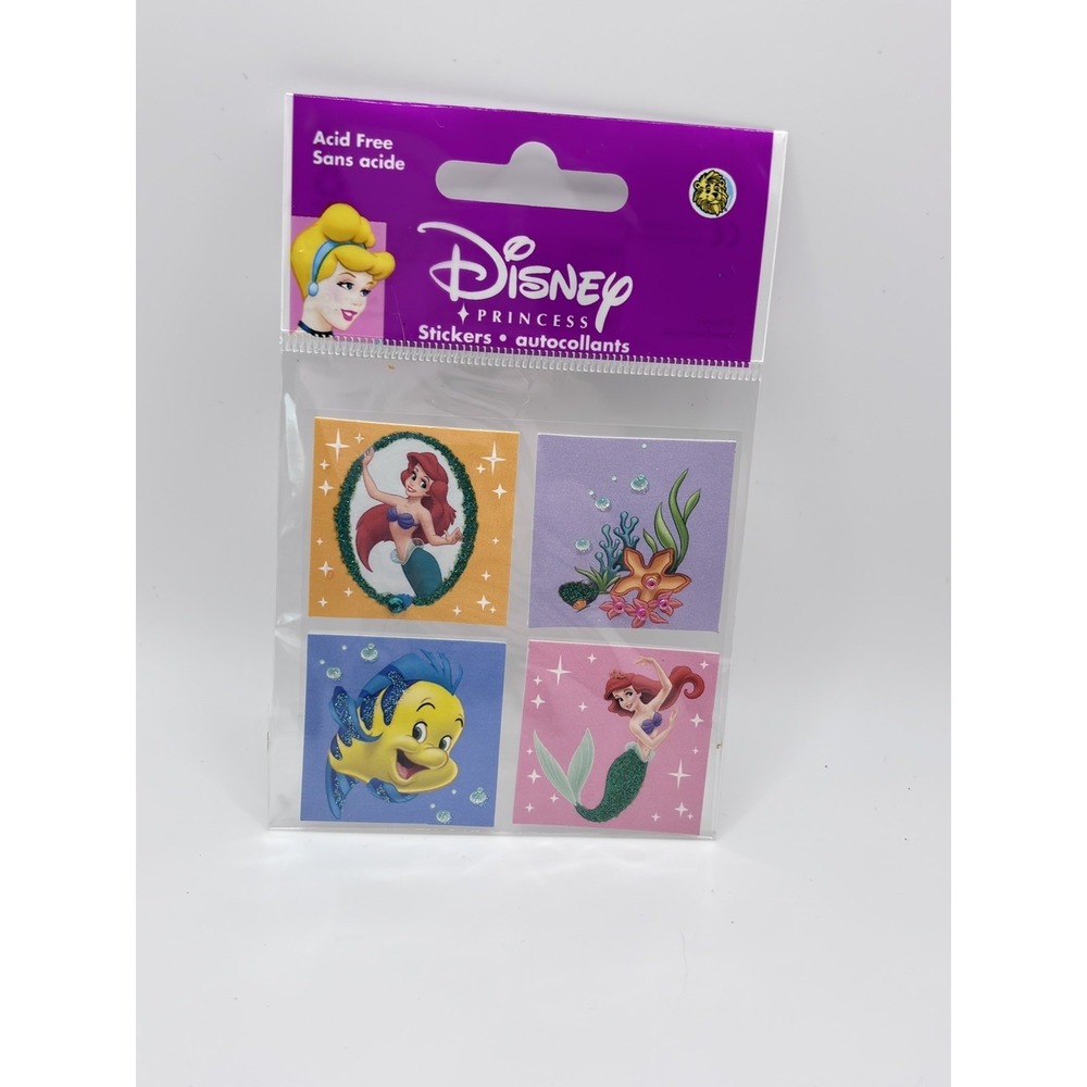 EK Success Disney Dimensional Sticker vintage Little Mermaid Ariel Prince Eric